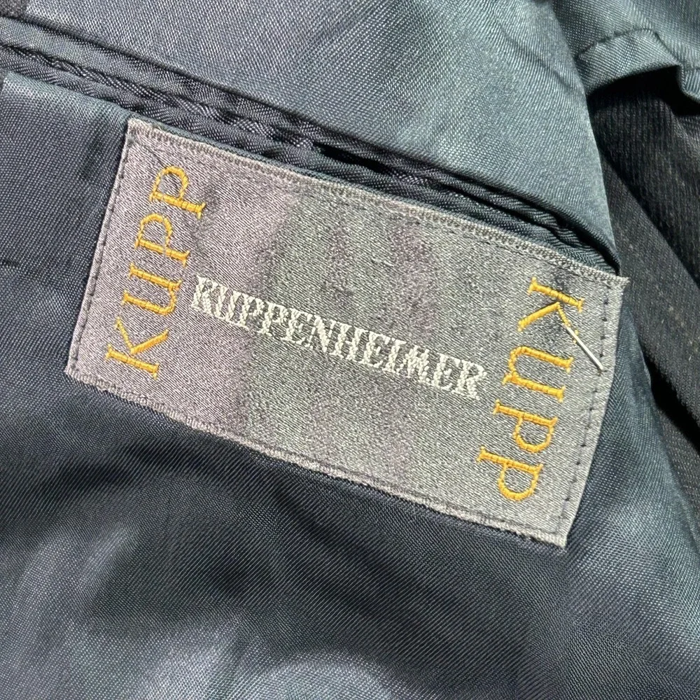 Kuppenheimer Blazer Mens 42R Navy Pinstripe 2 Button‎ Vented Suit Jacket